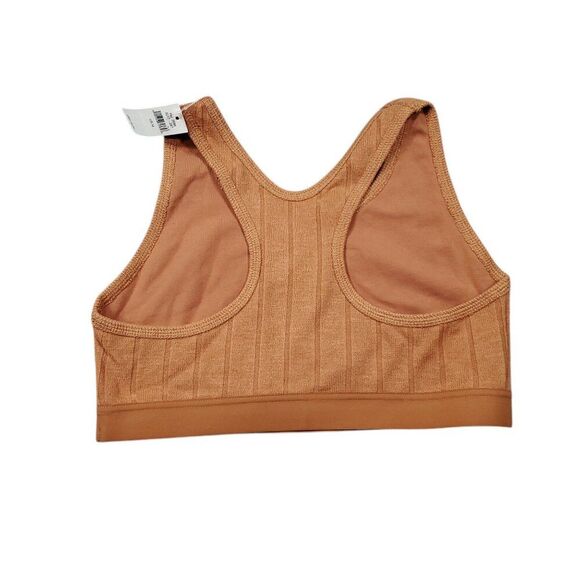 Aerie Offline Recharge Soft Lounge Brown Orange Racerback Sports Bra Size Medium - Picture 2 of 5